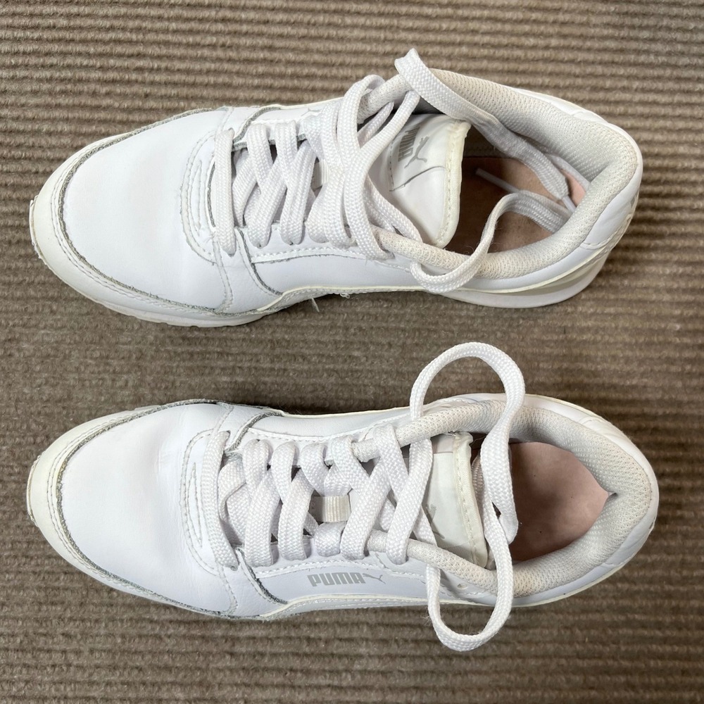 Puma Graviton White White‎ White Low Top Sneakers  Womens 5C EUR 37
